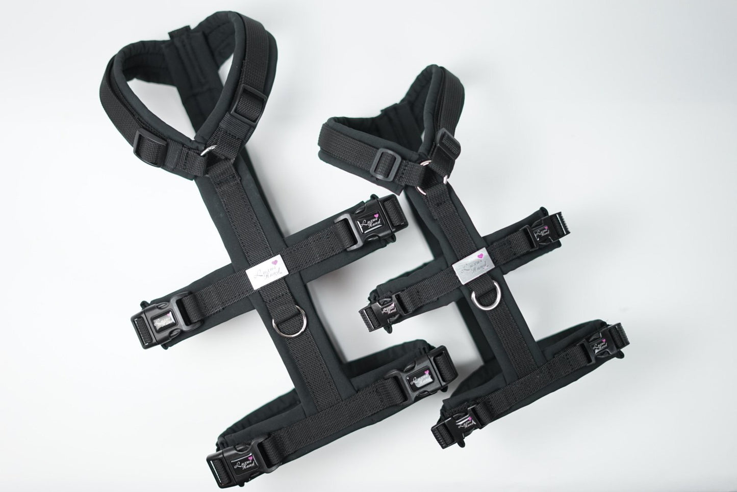 Sicherheitsgeschirr schwarz Softshell gepolstert