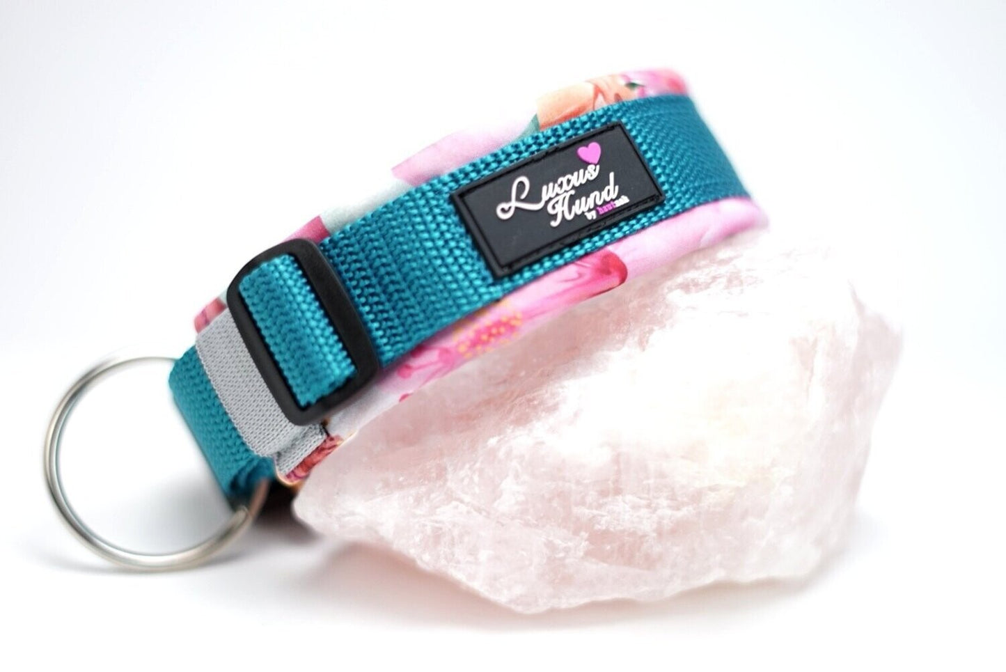 Halsband Blumen Pink
