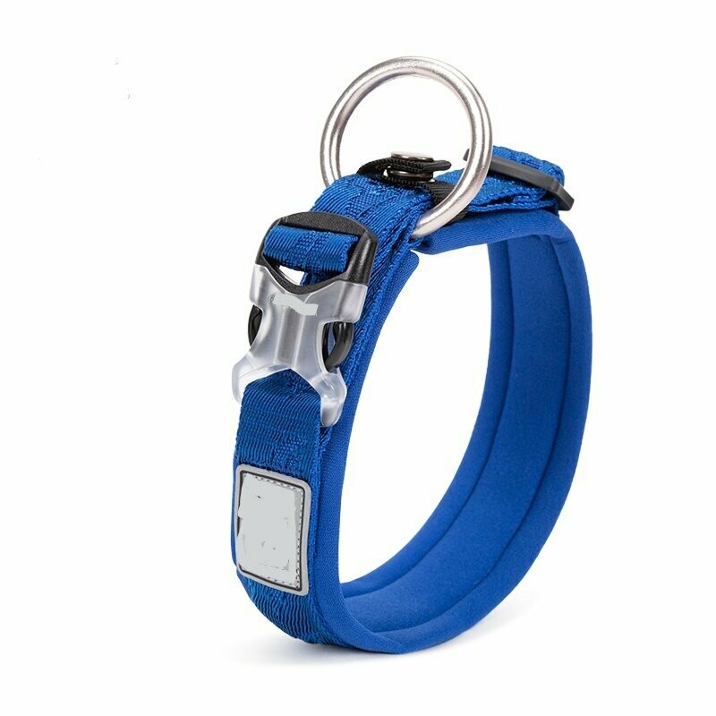 Halsband mit Muster blau