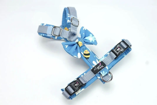 Brustgeschirr Biene blau