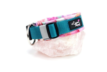 Halsband Blumen Pink